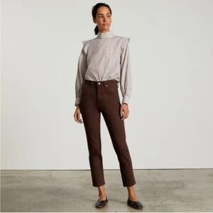 Everlane The Original Cheeky Jean in Organic Cotton Brown Size 30